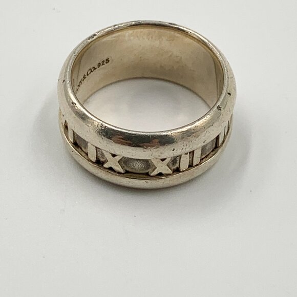 Authentic Tiffany & Co 925 Silver Atlas Wide Ring Size 6 - Picture 6 of 9